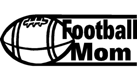 Football Mom Adhesive Vinyl Decal Pro Sport Stickers