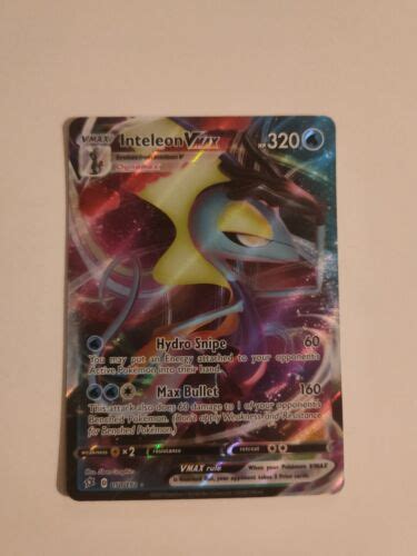 Inteleon Vmax Ultra Rare Rebel Clash Pokemon Mint Look Ebay