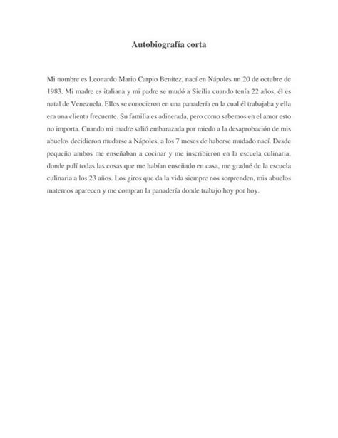 Ejemplo de Autobiografía Corta 4 mentalesyconceptuales1 uDocz