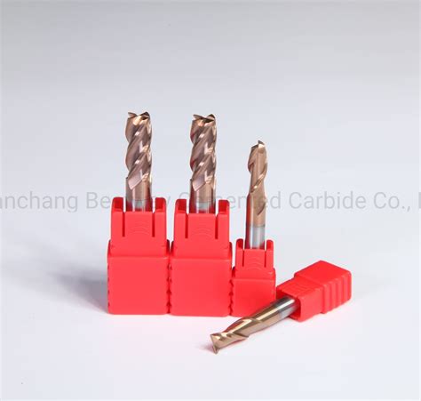 Flutes Hrc Cutting Tool For Cnc Machining Solid Carbide End Mill