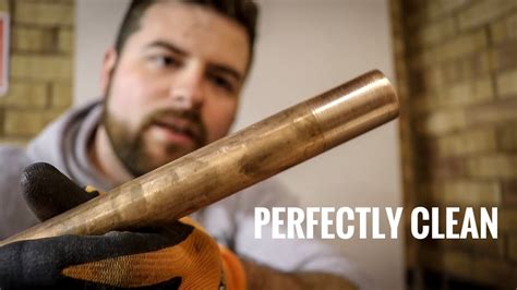 How To Clean Copper Pipes For Soldering Youtube