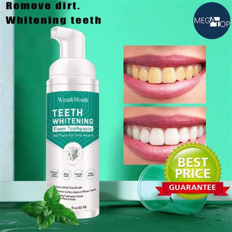 Megatop Aliver Teeth Whitening Mousse Toothpaste Remove Tartar Remove