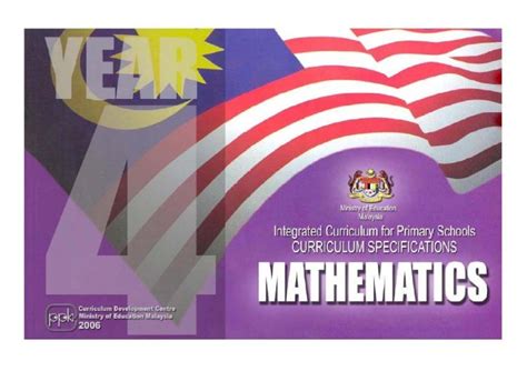 PDF HURAIAN SUKATAN PELAJARAN MATEMATIK TAHUN 4 DOKUMEN TIPS