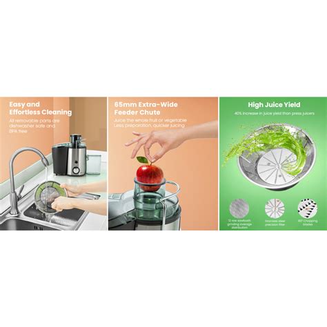 W Whole Fruit And Vegetable Juice Extractor Centrifugal Juicer