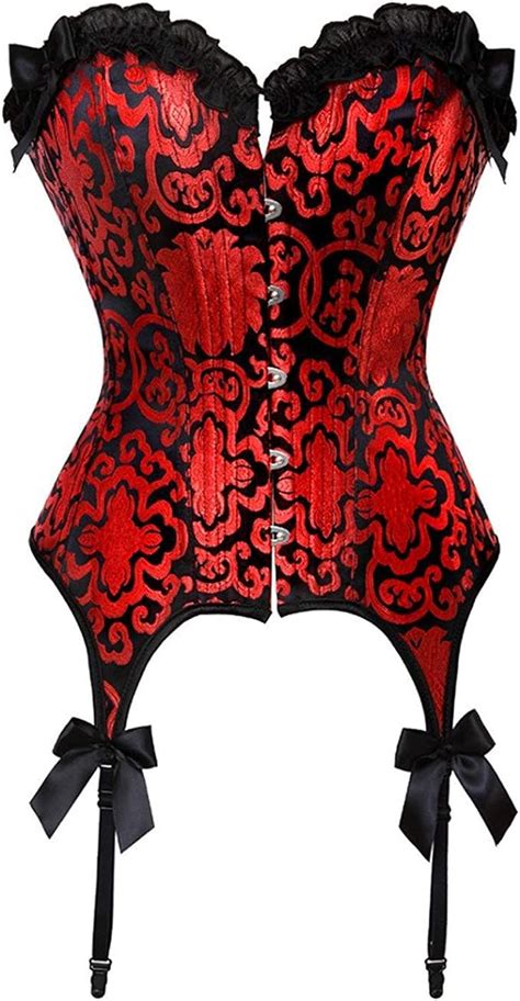 Saoye Fashion Damen Bustier Gothic Vollbrust Taillenformer Korsett