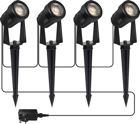 Garden Spike Lights Totofac 12V 12W Pathway Lights 4 Pack COB LED