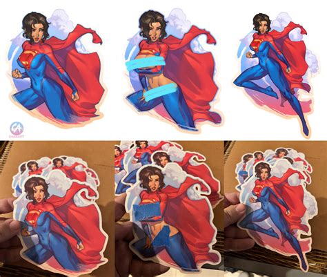 Supergirl Stickers by ChuckARTT on DeviantArt