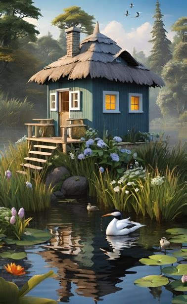 Landscape House On The River Free Stock Photo - Public Domain Pictures