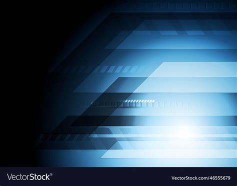 Dark Blue Technology Background Royalty Free Vector Image