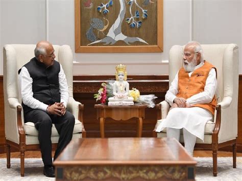 Gujarat Cm Bhupendra Patel Calls On Pm Modi