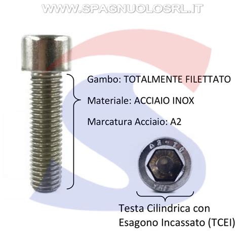 Vite Tcei Inox Totalmente Filettata X Mm Inox