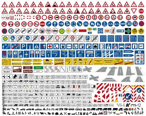 Verkehrszeichen Und Symbole