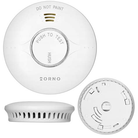 CZUJNIK DYMU DETEKTOR OGNIA Bateryjny żywotność sensora i baterii 10