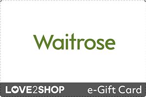 Waitrose E Gift Cards Waitrose Gift Cards E Vouchers