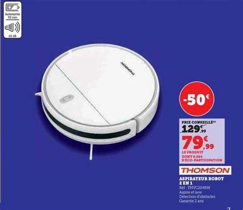 Promo Aspirateur Robot 2 En 1 Thomson Chez Super U ICatalogue Fr