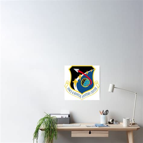 Space And Missile Systems Center Crest Poster For Sale By Spacestuffplus Redbubble