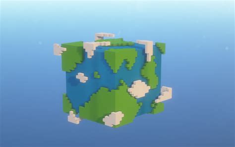 Minecraft Cube Earth