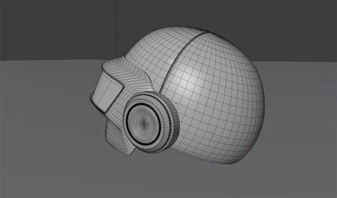 Daft Punk Thomas Bangalter Helmet 3d Model Cgtrader