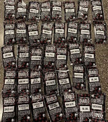 Lot Of 40 Taco Bell Hot Sauce DIABLO Sauce Packets Various Sayings