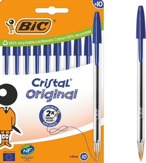 Bic Cristal Original Stylos Bille Pointe Moyenne Mm Bleu Bo Te