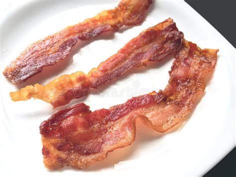 Crispy Bacon Strips Stock Photo Image Of Isolated Culinary 28928322