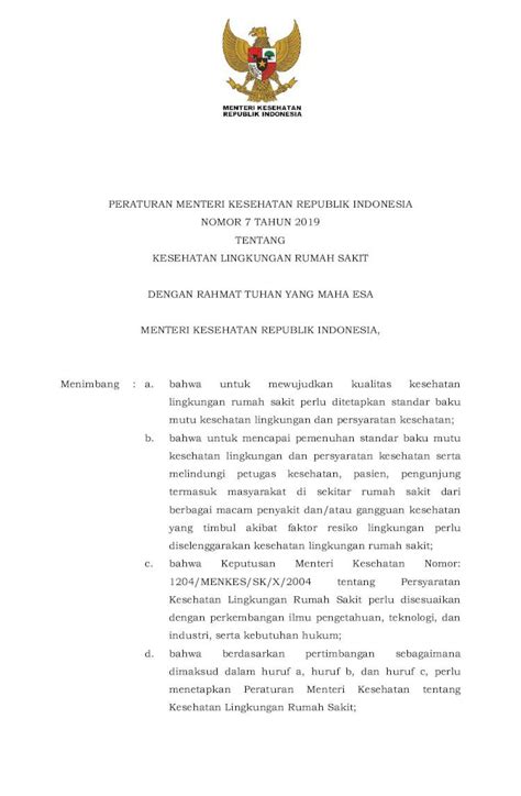 PDF PERATURAN MENTERI KESEHATAN REPUBLIK INDONESIA Untuk