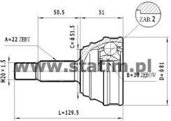 Przegub Statim Zestaw Przegubu Półoż Napędowa C 319 Opinie i ceny na