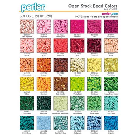 Perler Bead Color Reference Perler Beads Crochet Square Patterns