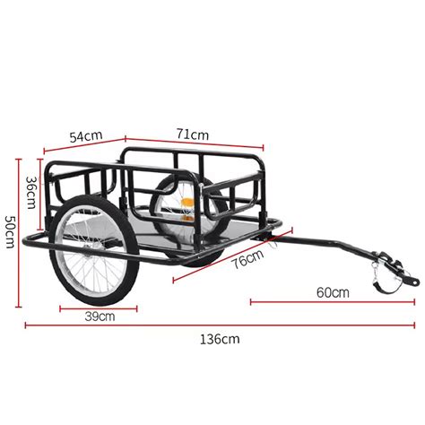 Cykelkärra lastvagn för cykel Lastkapacitet 40kg Köp hos Outl1