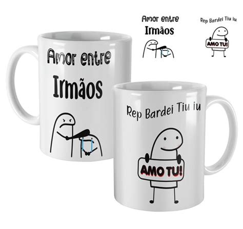 Caneca Flork Presente Amor Entre Irmaos Aniversario Rep Bard Elo7