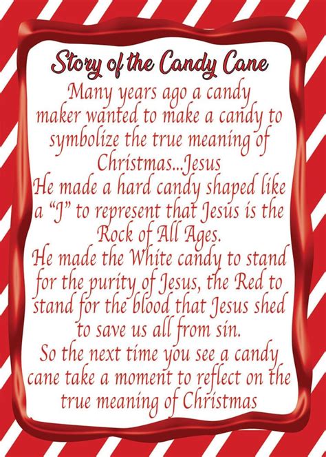 Legend Of The Candy Cane Story Etsy Uk