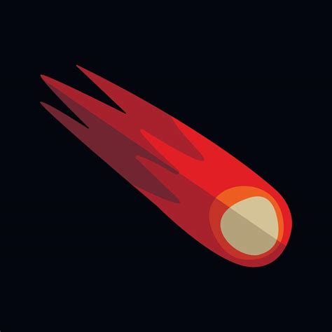 Meteorite Flat Icon 14021660 Vector Art At Vecteezy