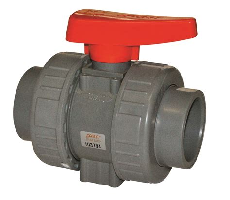 ¾ ABS INDUSTRIAL BALL VALVE D U EPDM PLAIN Plaspipes ltd