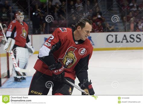 Dion Phaneuf of the Ottawa Senators Editorial Stock Image - Image of ...