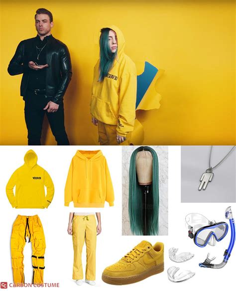 Reserved Gold Logo Yellow Pullover Worn By Billie Eilish In Bad Guy