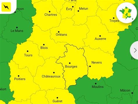 Le Cher Plac En Vigilance Jaune Pour Orage Jusqu Ce Vendredi Soir