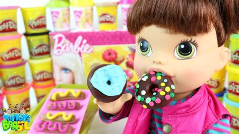 Baby Alive Amandinha Comendo Massinha De Modelar Play Doh Playdough