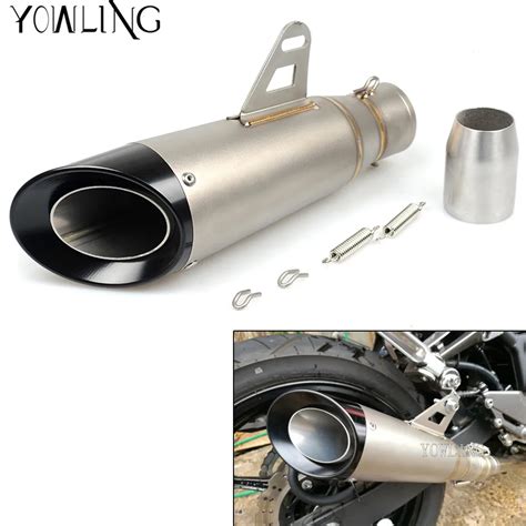 Universal Inlet 35 51mm Modified Motorcycle Exhaust Pipe Muffler