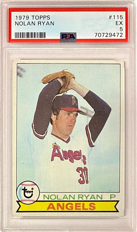 Nolan Ryan Topps California Angels Baseball Graded Card Grade