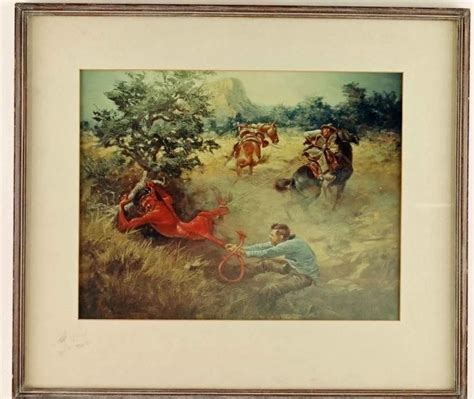 George Phippen Two Cowboys Roping A Devil Mutualart