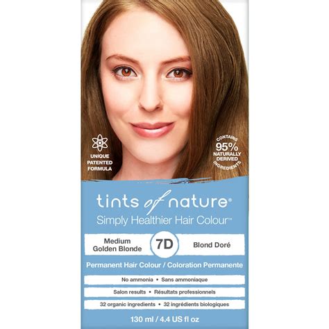 Tints Of Nature 7D Medium Golden Blonde Permanent Hair Colour 130ml