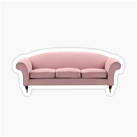 Pink Sofa Sticker For Sale By Charlo Redbubble