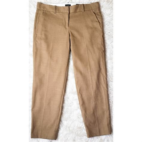 J Crew Pants Jumpsuits J Crew City Fit Skimmer Pants Tan Wool