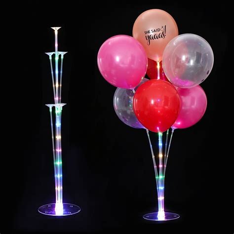 Led Plastic Balloon Column Stand Balloon Accessory Base Table Aupport