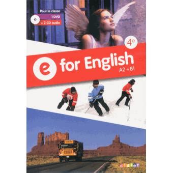 E For English 4e Anglais Ed 2013 Coffret CD DVD Coffret CD DVD