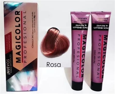 Tinte Rosa Mineral Magicolor Profesional Tubos Revelador