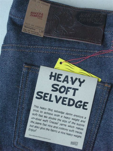 Jeans Naked Famous Skinnyguy Heavy Soft Selvedge Oz Weighted