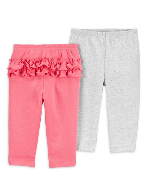 Carters Child Of Mine Baby Girl Pants 2 Pack Preemie 24 Months