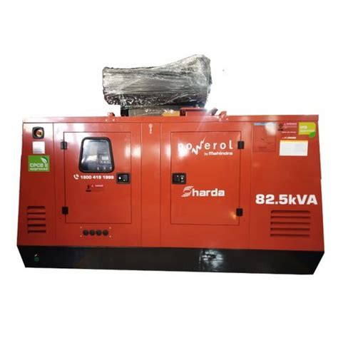 Air Cooling Fully Automatic 82 5kVA Mahindra Silent Generator Genset