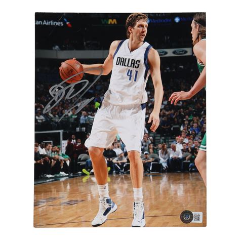 Dirk Nowitzki Signed Mavericks X Photo Beckett Pristine Auction